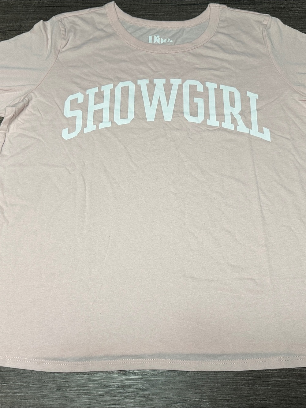 Showgirl Graphic Tee - Pale Pink - Unbranded